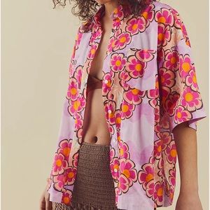 Kinga Csilla Anuenue BF Lae Shirt Pink Free People